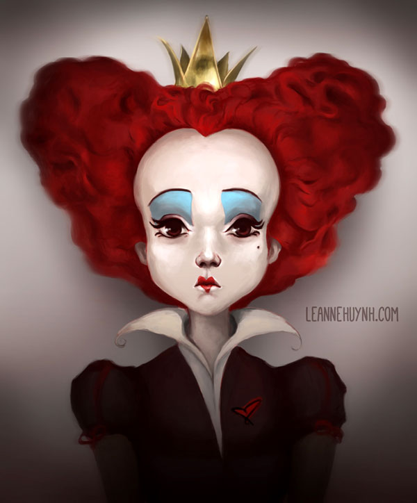 red queen alice in wonderland drawing